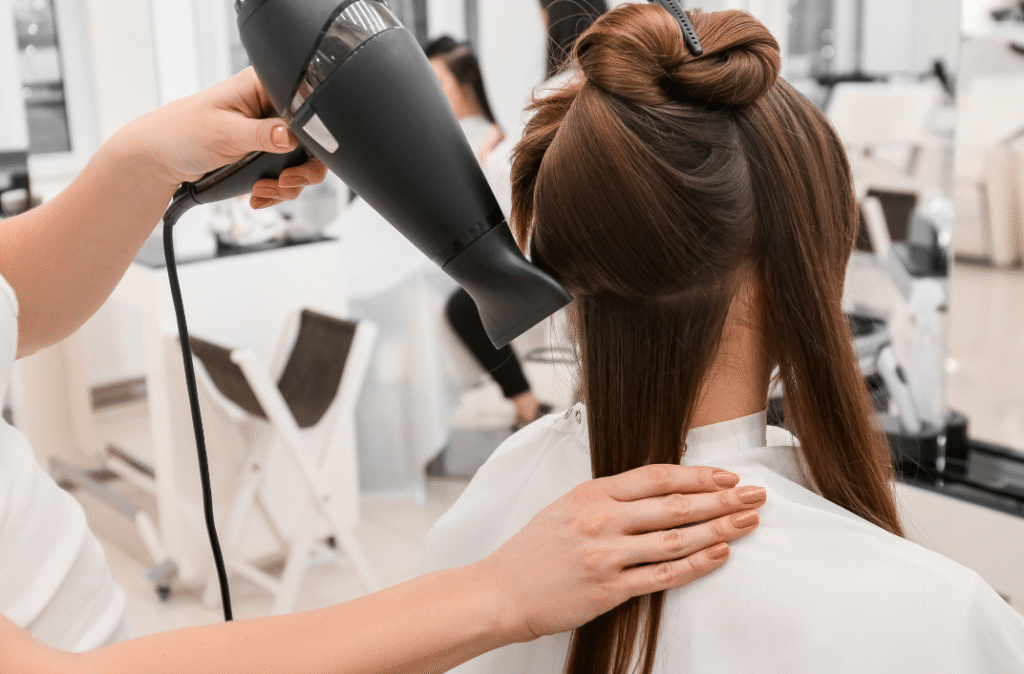 Woman enjoying beauty services in Clearwater, FL – hair styling, spa, and makeup
